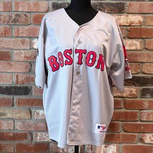 Boston Red Sox Mookie Betts #50 Grey Road Jersey Sz Med